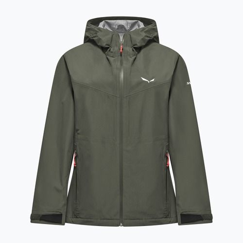 Women's rain jacket Salewa Puez Aqua 4 PTX 2.5L faded green