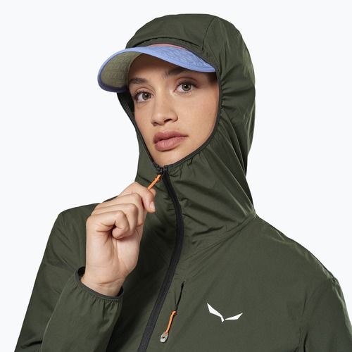 Women's wind jacket Salewa Pedroc Wind HD Light dark olive