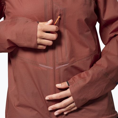 Women's waterproof jacket Salewa Pedroc 2 PTX 2.5 Light etruscan red