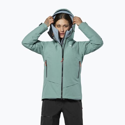 Women's rain jacket Salewa Ortles GTX 3L EPE willow