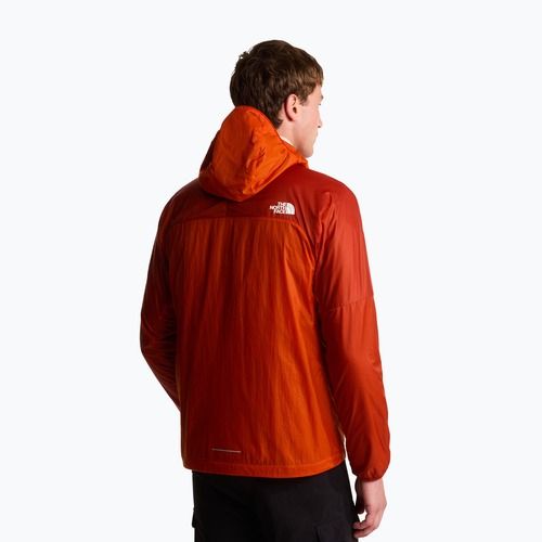 Men's wind jacket The North Face Ridgelite FF Wind lava red/iron clay