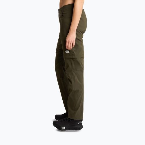 Women's trekking trousers The North Face Exploration Regular Straight Convertible taupe green