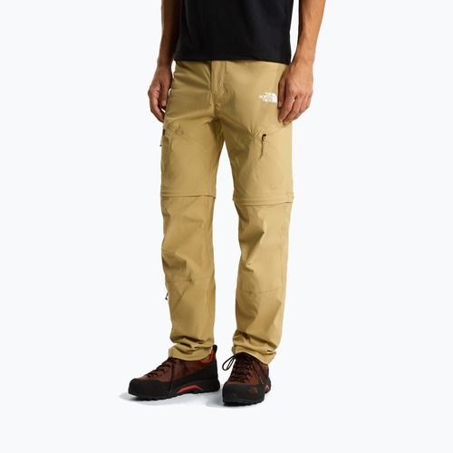 Men's trekking trousers The North Face Exploration Regular Tapered Convertible khaki stone