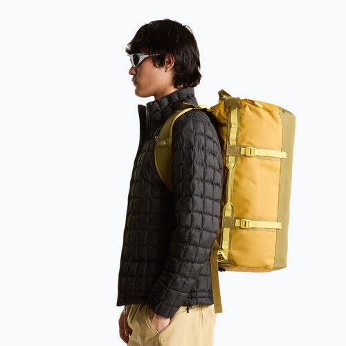 Travel bag The North Face Base Camp Duffel S 50 l golden tan/cedar/honeye