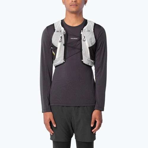 Running backpack Salomon Advance Skin Cross Season Race 15 l white/black