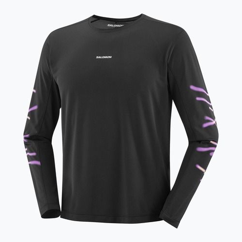 Men's running longsleeve Salomon Shakeout Core deep black