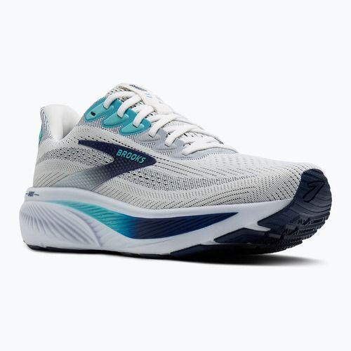 Men's running shoes Brooks Ghost 17 white/beacon blue/ipanema
