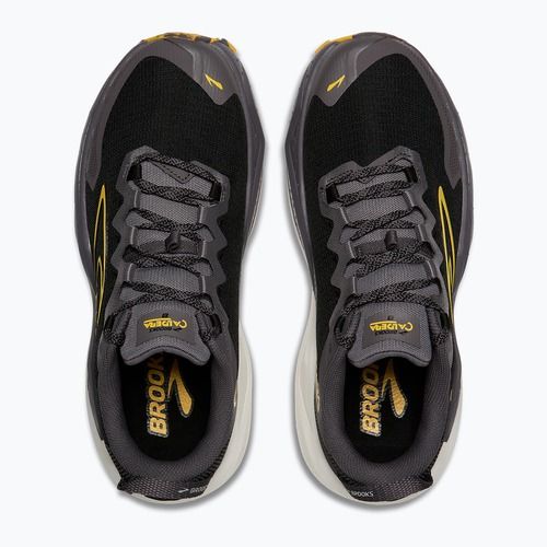 Men's running shoes Brooks Caldera 8 black/rabbit/zest