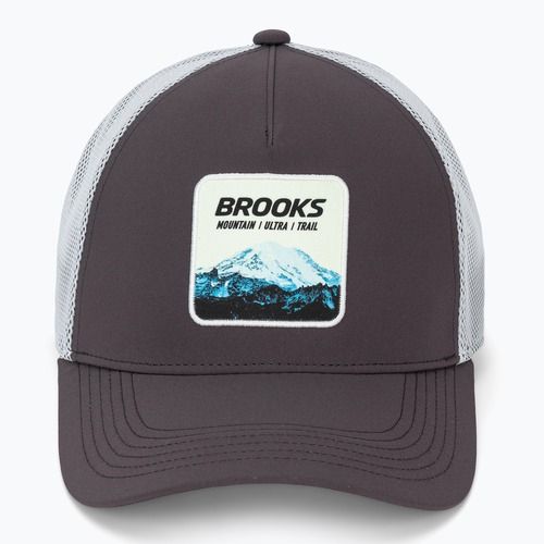 Baseball cap Brooks Surge Trucker dark russet/white/atomic blue