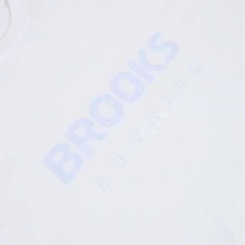 Women's running top Brooks Graphic white/halogen blue