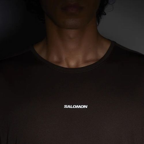 Men's running top Salomon Shakeout Core cofee bean