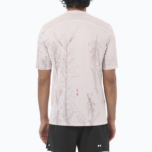 Men's running top Salomon S/Lab Ultra Tee Aop lilac ash