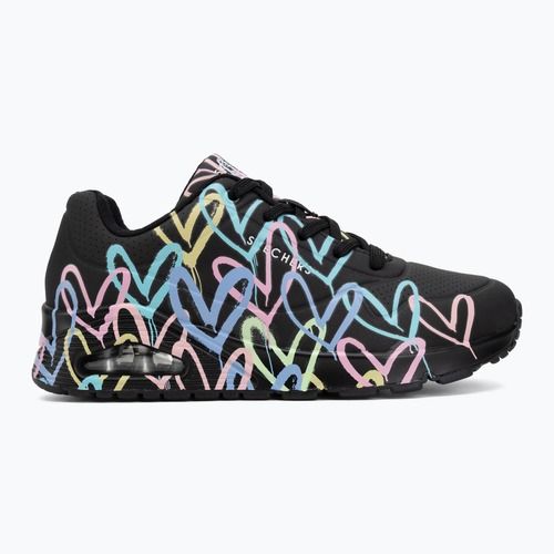 Women's shoes SKECHERS JGoldcrown Uno Spread The Love black