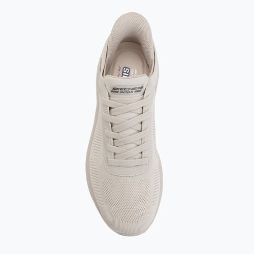 Men's shoes SKECHERS Bobs Squad Chaos Solid Stepper white