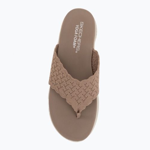Women's slides SKECHERS Ultra Flex 3.0 Rhythm Waves brown
