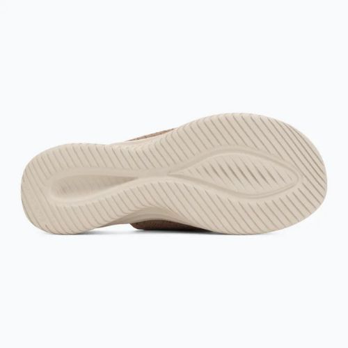 Women's slides SKECHERS Ultra Flex 3.0 Rhythm Waves brown