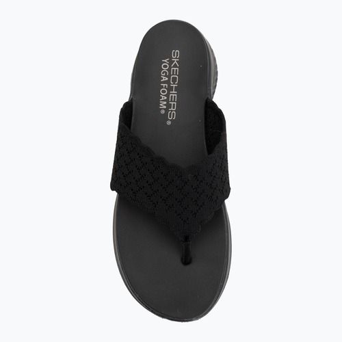 Women's slides SKECHERS Ultra Flex 3.0 Rhythm Waves black