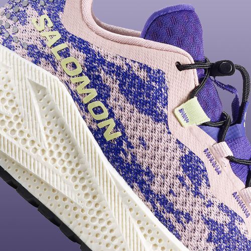 Women's running shoes Salomon Aero Glide 4 GRVL shadow gray/deep blue/butterfly