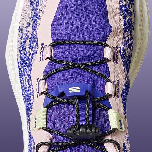 Women's running shoes Salomon Aero Glide 4 GRVL shadow gray/deep blue/butterfly