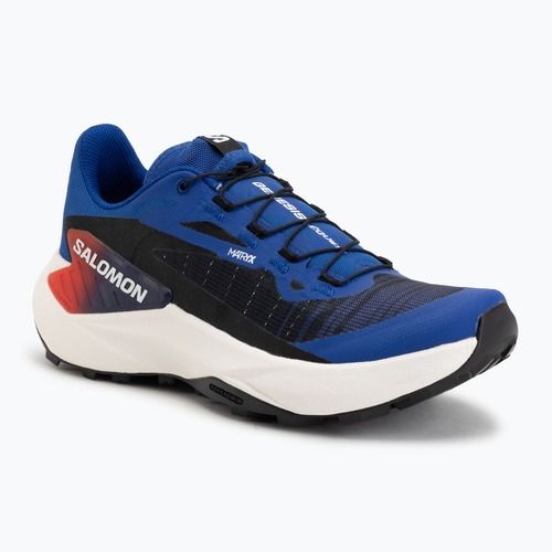 Running shoes Salomon Genesis Equipe surf the web/fiery red/white