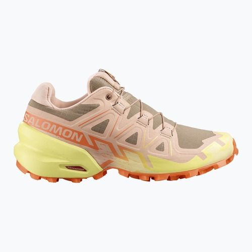 Women's running shoes Salomon Speedcross 6 burro/sunny lime/almond cream