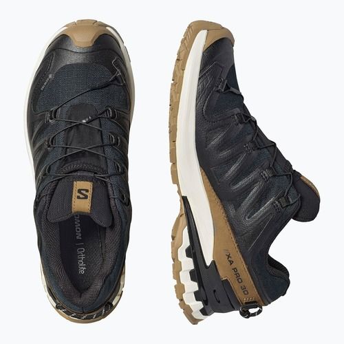 Women's running shoes alomon XA PRO 3D V9 GTX Lifelong black/coyote brown/vanilla ice