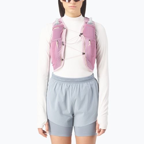 Women's running vest Salomon Active Skin 12 Set dawn pink/dusky