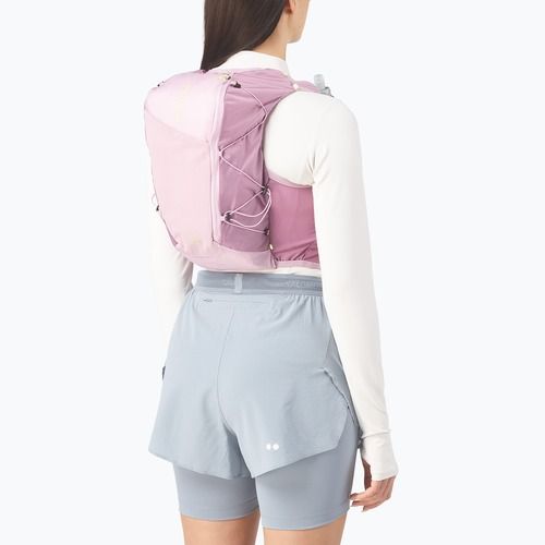 Women's running vest Salomon Active Skin 12 Set dawn pink/dusky
