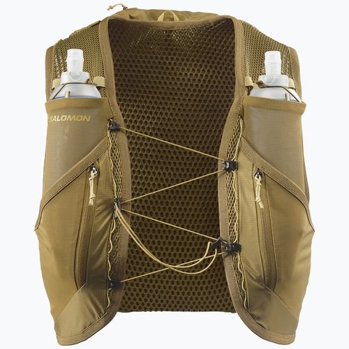 Running vest Salomon Active Skin 12 Set brilliant olive/willow