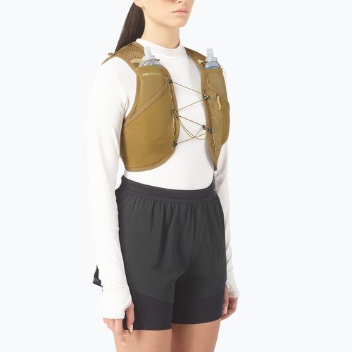 Running vest Salomon Active Skin 8 Set brilliant olive/willow