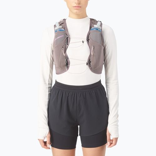 Women's running vest Salomon ADV SKIN 12 Gradient Set iron/shadow gray