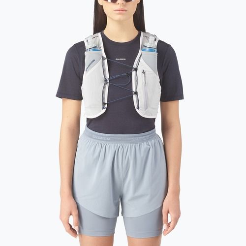 Salomon running vest ADV SKIN 5 Set alloy/gray violet/spellb