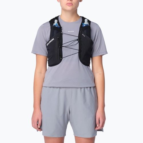 Running vest Salomon S/Lab Pulsar with 3 Flasks black/white