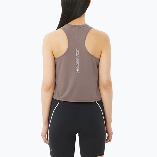Women's running top Salomon Sense Aero Short Tank iron