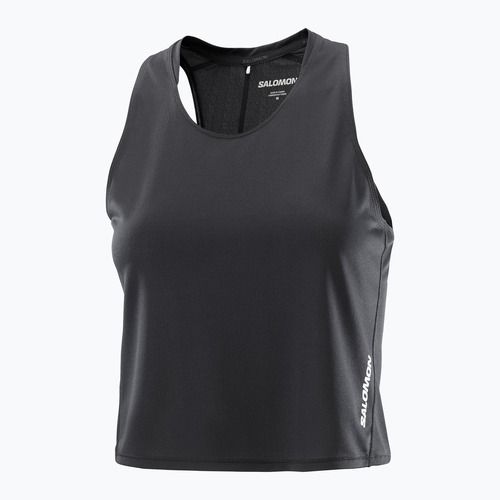 Women's running top Salomon Sense Aero Short Tank deep black