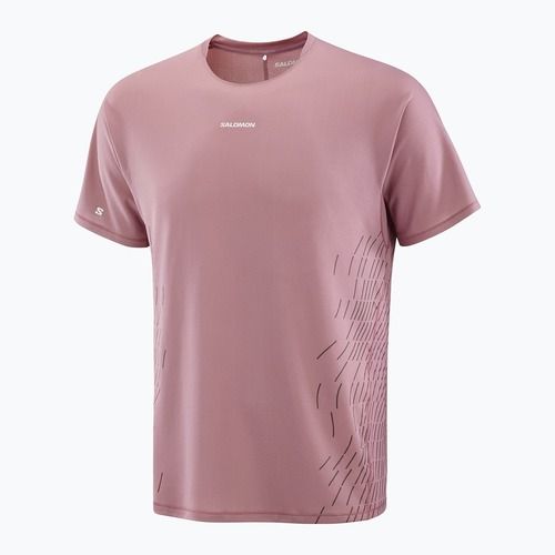 Men's running top Salomon Sense Aero SS Tee GFX dusky orchid