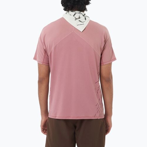 Men's running top Salomon Sense Aero SS Tee GFX dusky orchid