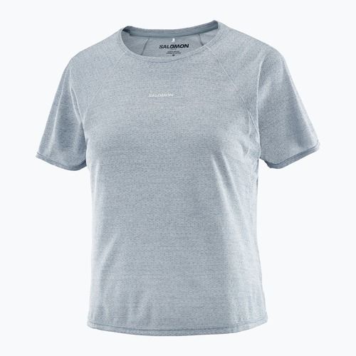 Women's running top Salomon Shakeout Air Cropp trade winds