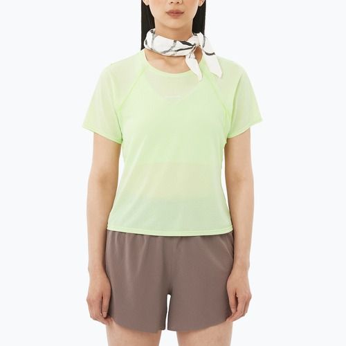 Women's running top Salomon Shakeout Air Cropp butterfly