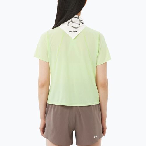 Women's running top Salomon Shakeout Air Cropp butterfly