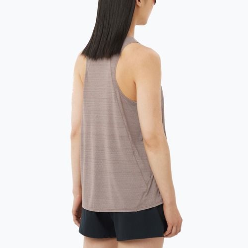 Women's running top Salomon SHAKEout Air Tank iron