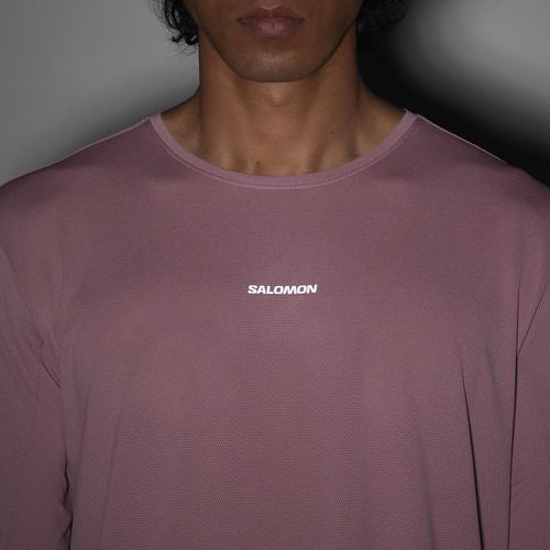 Men's running longsleeve Salomon Shakeout Core dusky orchid