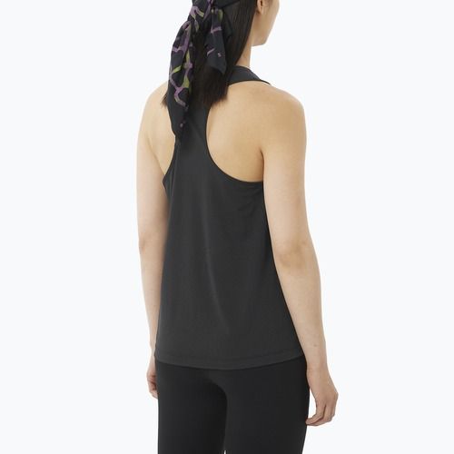 Women's running top Salomon Shakeout Core Tank GFX deep black