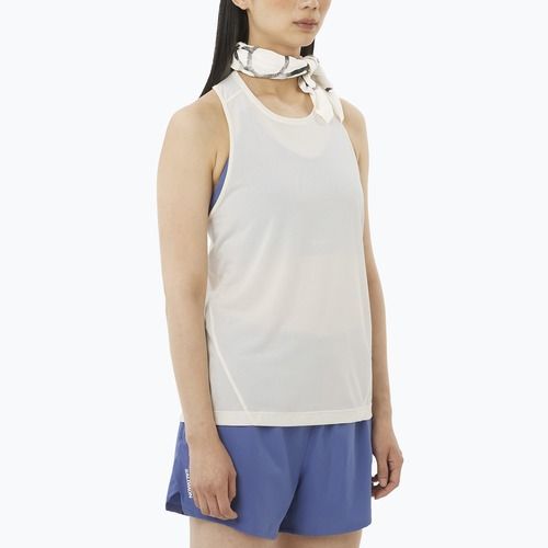 Women's running top Salomon Shakeout Core Tank whisper white