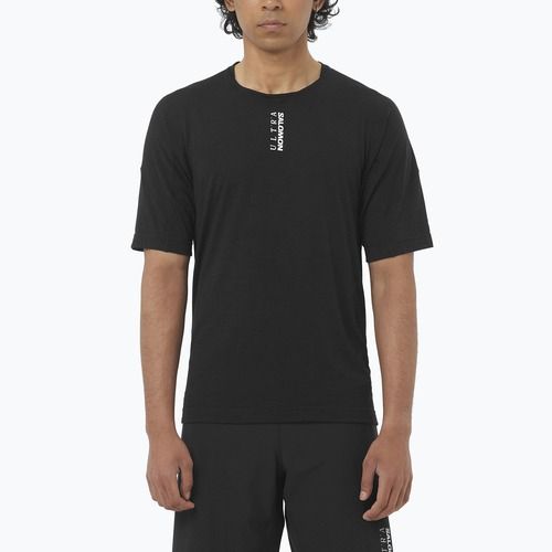 Men's running top Salomon Ultra Tee deep black
