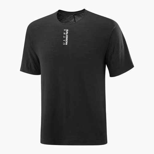 Men's running top Salomon Ultra Tee deep black