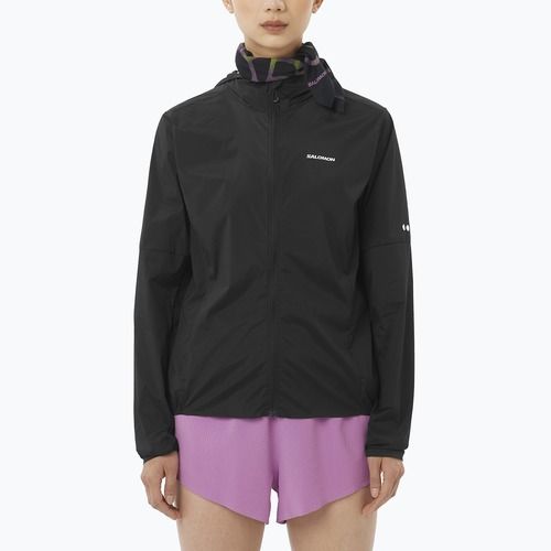 Women's running jacket Salomon Sense Aero Wind black