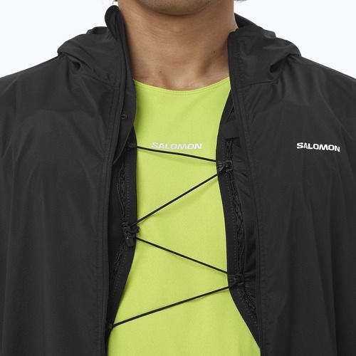 Men's running jacket Salomon Sense Aero Wind black