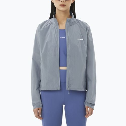 Women's running jacket Salomon Shakeout Fly trade winds