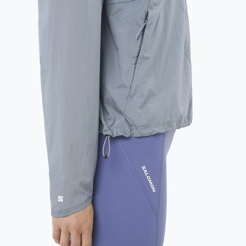 Women's running jacket Salomon Shakeout Fly trade winds